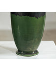 Pair of Tall Artisan Ceramic Vases with Mustard, Black, and Deep Green Glaze-12. Asian & Chinese Furniture, Art, Antiques, Vintage Home Décor for sale at FEA Home