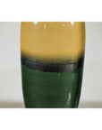 Pair of Tall Artisan Ceramic Vases with Mustard, Black, and Deep Green Glaze-8. Asian & Chinese Furniture, Art, Antiques, Vintage Home Décor for sale at FEA Home