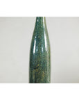 Pair of Tall Green Glazed Ceramic Bottle-Shaped Vases with Narrow Necks-8. Asian & Chinese Furniture, Art, Antiques, Vintage Home Décor for sale at FEA Home
