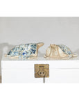 Pair of Vintage Turtles with Antique Blue and White Porcelain Mosaic Shells-15. Asian & Chinese Furniture, Art, Antiques, Vintage Home Décor for sale at FEA Home