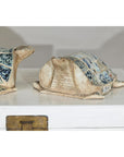 Pair of Vintage Turtles with Antique Blue and White Porcelain Mosaic Shells-6. Asian & Chinese Furniture, Art, Antiques, Vintage Home Décor for sale at FEA Home