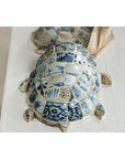 Pair of Vintage Turtles with Antique Blue and White Porcelain Mosaic Shells-7. Asian & Chinese Furniture, Art, Antiques, Vintage Home Décor for sale at FEA Home