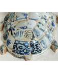 Pair of Vintage Turtles with Antique Blue and White Porcelain Mosaic Shells-8. Asian & Chinese Furniture, Art, Antiques, Vintage Home Décor for sale at FEA Home