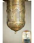 Pierced Brass Hanging Decorative Lantern with Arch Motifs - image 10