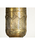 Pierced Brass Hanging Decorative Lantern with Arch Motifs - image 7