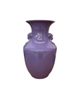 Purple Ceramic Vase with Twin Lion Handles, SKU , image 1