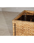 Rectangular Rattan Storage Bin with Hinged Lid - image 10