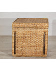 Rectangular Rattan Storage Bin with Hinged Lid - image 6