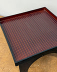 Red & Black Square Tray Stands with Curved Legs, SKU , image 5