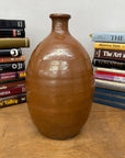 Reddish ClayBrown Sake Bottle Shaped Ceramic Vase, SKU , image 3