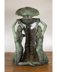 Bronze Greco Roman Inspired Fountain Depicting Three Nymphs Holding a Clamshell-14. Asian & Chinese Furniture, Art, Antiques, Vintage Home Décor for sale at FEA Home