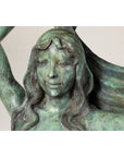 Bronze Greco Roman Inspired Fountain Depicting Three Nymphs Holding a Clamshell-8. Asian & Chinese Furniture, Art, Antiques, Vintage Home Décor for sale at FEA Home