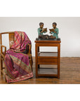 Bronze Tabletop Sculpture of Children Reading-3. Asian & Chinese Furniture, Art, Antiques, Vintage Home Décor for sale at FEA Home