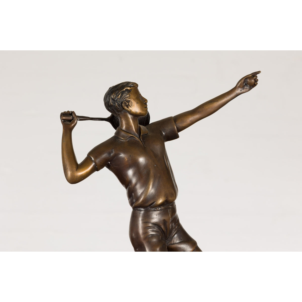 Bronze Tabletop Tennis Sculpture-14. Asian & Chinese Furniture, Art, Antiques, Vintage Home Décor for sale at FEA Home
