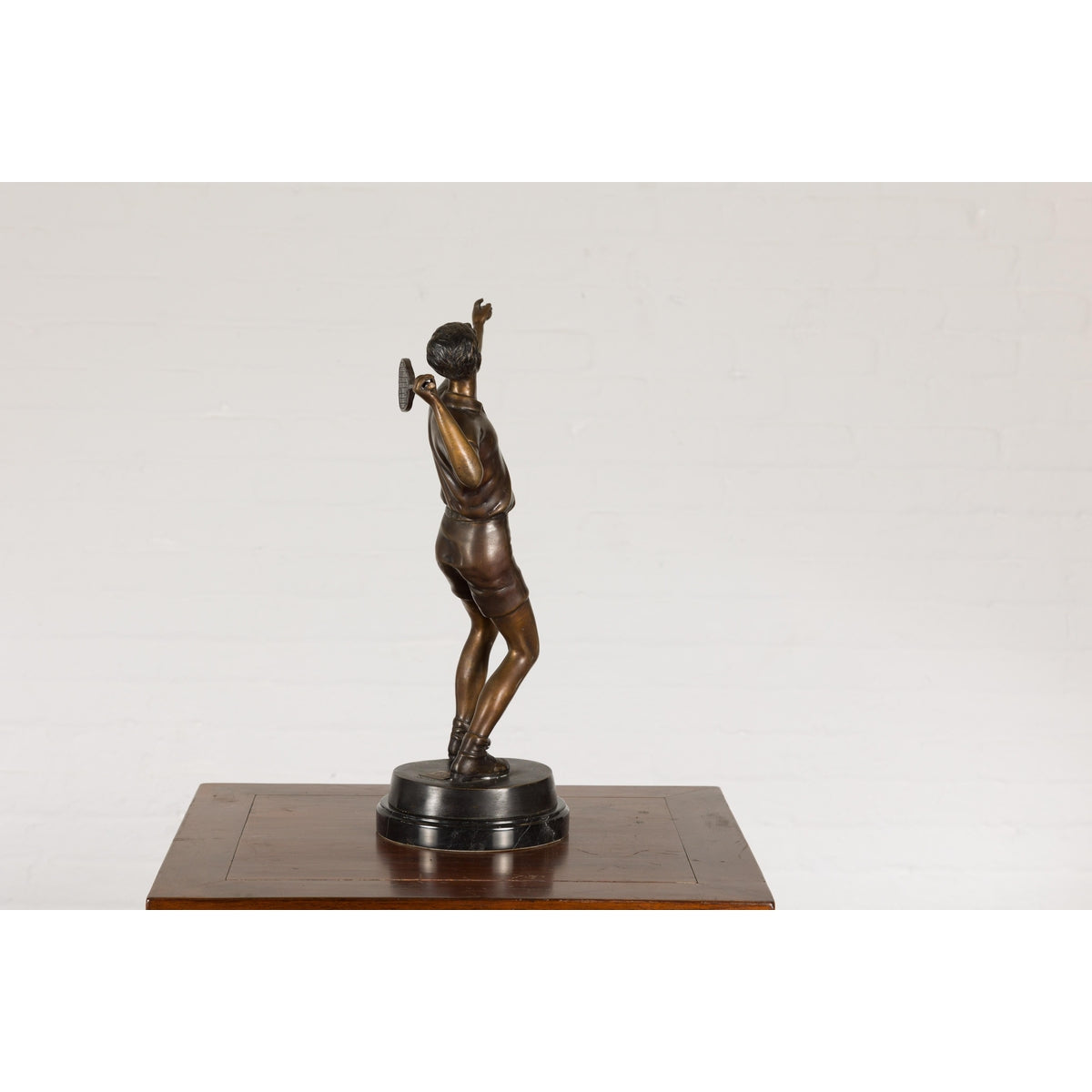 Bronze Tabletop Tennis Sculpture-15. Asian & Chinese Furniture, Art, Antiques, Vintage Home Décor for sale at FEA Home