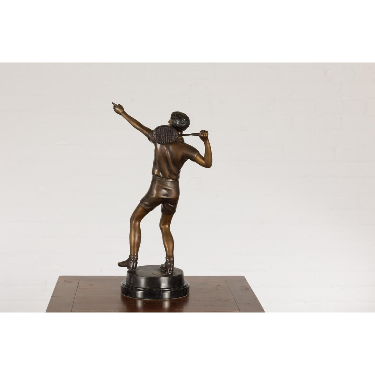 Bronze Tabletop Tennis Sculpture-16. Asian & Chinese Furniture, Art, Antiques, Vintage Home Décor for sale at FEA Home