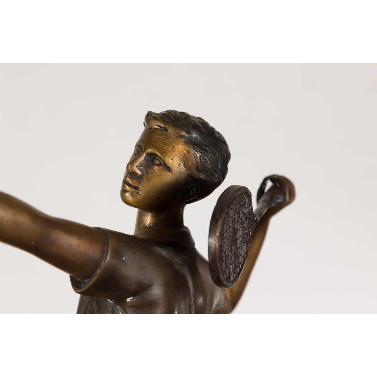 Bronze Tabletop Tennis Sculpture-20. Asian & Chinese Furniture, Art, Antiques, Vintage Home Décor for sale at FEA Home