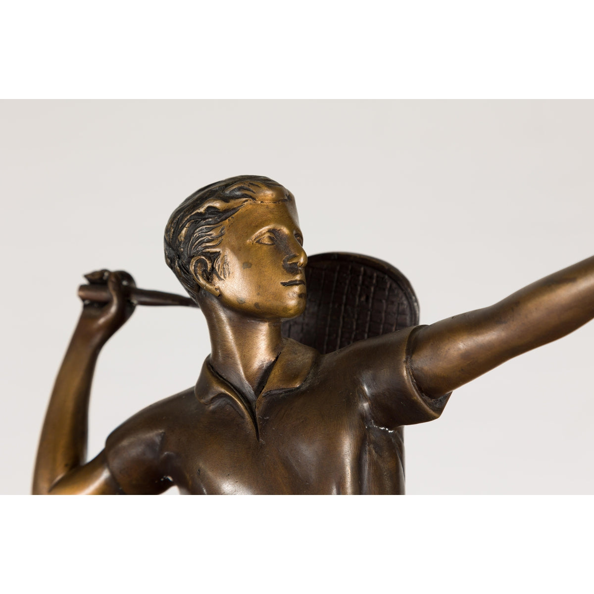 Bronze Tabletop Tennis Sculpture-6. Asian & Chinese Furniture, Art, Antiques, Vintage Home Décor for sale at FEA Home