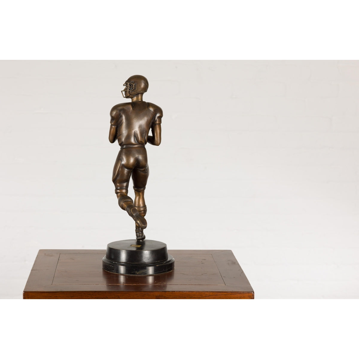 Bronze Tabletop Statue of a Quarterback-12. Asian & Chinese Furniture, Art, Antiques, Vintage Home Décor for sale at FEA Home