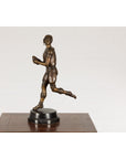 Bronze Tabletop Statue of a Quarterback-13. Asian & Chinese Furniture, Art, Antiques, Vintage Home Décor for sale at FEA Home