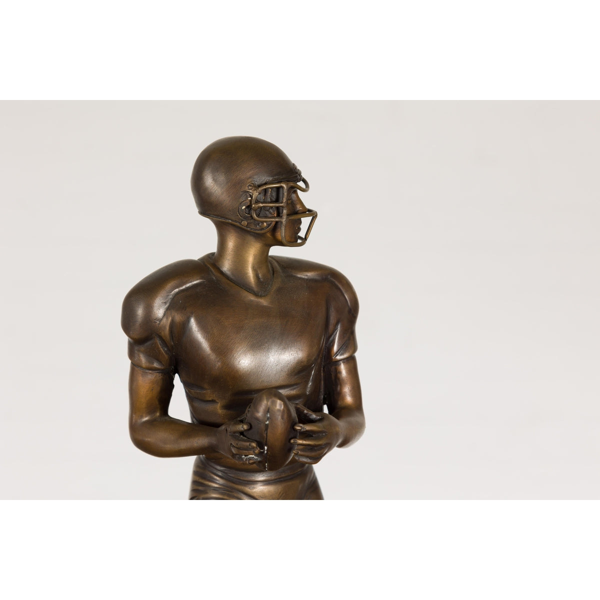 Bronze Tabletop Statue of a Quarterback-4. Asian & Chinese Furniture, Art, Antiques, Vintage Home Décor for sale at FEA Home