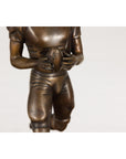 Bronze Tabletop Statue of a Quarterback-5. Asian & Chinese Furniture, Art, Antiques, Vintage Home Décor for sale at FEA Home