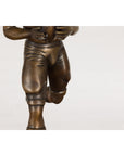 Bronze Tabletop Statue of a Quarterback-6. Asian & Chinese Furniture, Art, Antiques, Vintage Home Décor for sale at FEA Home