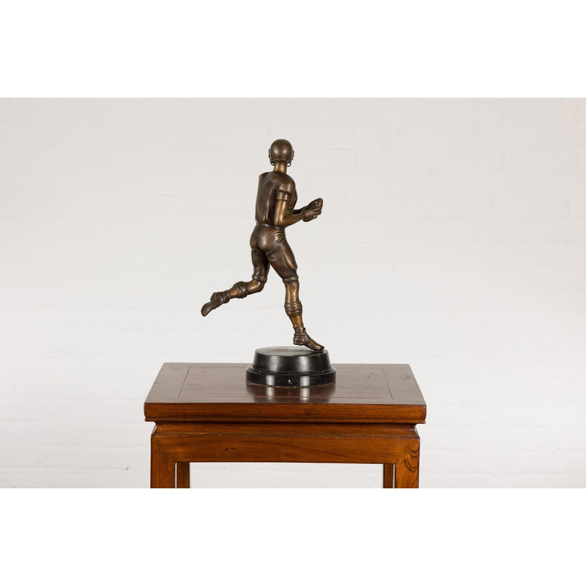 Bronze Tabletop Statue of a Quarterback-9. Asian & Chinese Furniture, Art, Antiques, Vintage Home Décor for sale at FEA Home