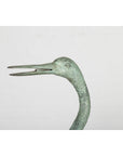 Pair of Mint Green Bronze Crane Fountain Statues-9. Asian & Chinese Furniture, Art, Antiques, Vintage Home Décor for sale at FEA Home