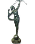 Greco-Roman Bronze Statue of Goddess Diana the Hunter-1. Asian & Chinese Furniture, Art, Antiques, Vintage Home Décor for sale at FEA Home
