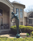 Greco-Roman Bronze Statue of Goddess Diana the Hunter-2. Asian & Chinese Furniture, Art, Antiques, Vintage Home Décor for sale at FEA Home