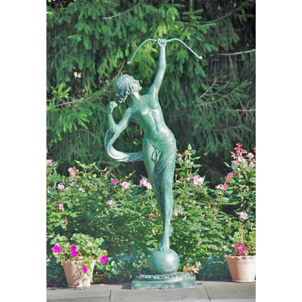 Greco-Roman Bronze Statue of Goddess Diana the Hunter-3. Asian & Chinese Furniture, Art, Antiques, Vintage Home Décor for sale at FEA Home