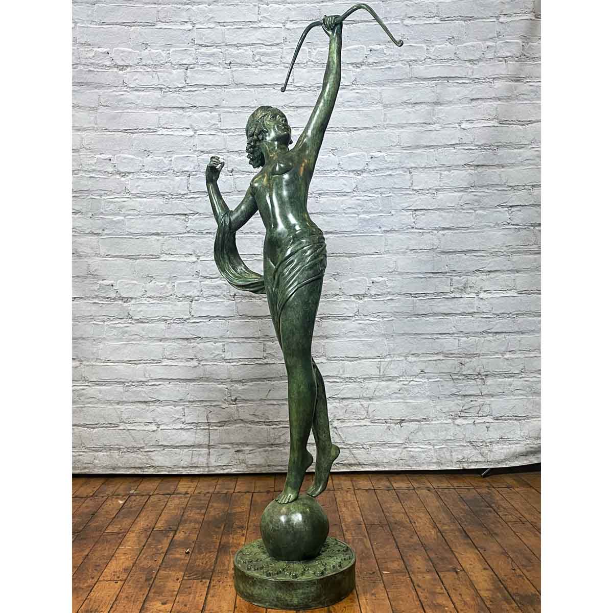 Greco-Roman Bronze Statue of Goddess Diana the Hunter-6. Asian & Chinese Furniture, Art, Antiques, Vintage Home Décor for sale at FEA Home