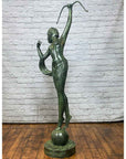 Greco-Roman Bronze Statue of Goddess Diana the Hunter-6. Asian & Chinese Furniture, Art, Antiques, Vintage Home Décor for sale at FEA Home