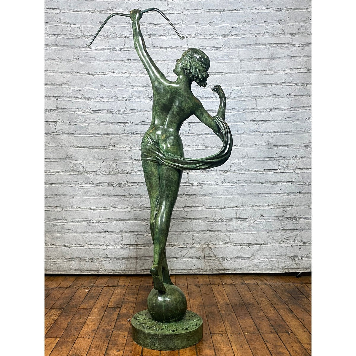 Greco-Roman Bronze Statue of Goddess Diana the Hunter-7. Asian & Chinese Furniture, Art, Antiques, Vintage Home Décor for sale at FEA Home