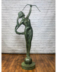 Greco-Roman Bronze Statue of Goddess Diana the Hunter-8. Asian & Chinese Furniture, Art, Antiques, Vintage Home Décor for sale at FEA Home