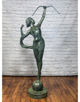 Greco-Roman Bronze Statue of Goddess Diana the Hunter-9. Asian & Chinese Furniture, Art, Antiques, Vintage Home Décor for sale at FEA Home