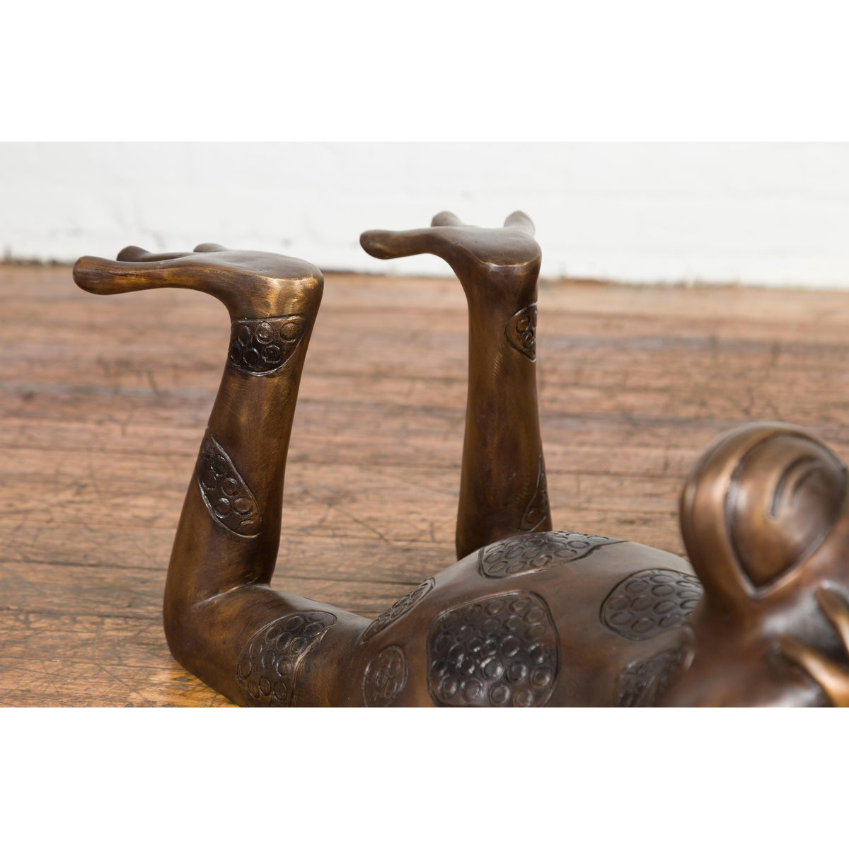 Daydreaming Frog Bronze Sculpture with Golden Patina, Tubed as a Fountain-10. Asian & Chinese Furniture, Art, Antiques, Vintage Home Décor for sale at FEA Home