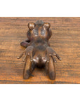 Daydreaming Frog Bronze Sculpture with Golden Patina, Tubed as a Fountain-15. Asian & Chinese Furniture, Art, Antiques, Vintage Home Décor for sale at FEA Home