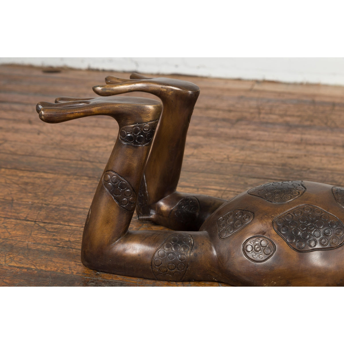 Daydreaming Frog Bronze Sculpture with Golden Patina, Tubed as a Fountain-5. Asian & Chinese Furniture, Art, Antiques, Vintage Home Décor for sale at FEA Home