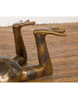 Gold Colored Bronze Frog Sculpture-10. Asian & Chinese Furniture, Art, Antiques, Vintage Home Décor for sale at FEA Home