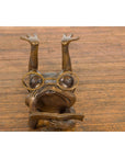 Gold Colored Bronze Frog Sculpture-14. Asian & Chinese Furniture, Art, Antiques, Vintage Home Décor for sale at FEA Home