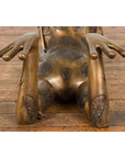 Gold Colored Bronze Frog Sculpture-17. Asian & Chinese Furniture, Art, Antiques, Vintage Home Décor for sale at FEA Home