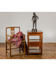 Asian Young Boy Bronze Tabletop Statuette in Dark Patina-2. Asian & Chinese Furniture, Art, Antiques, Vintage Home Décor for sale at FEA Home