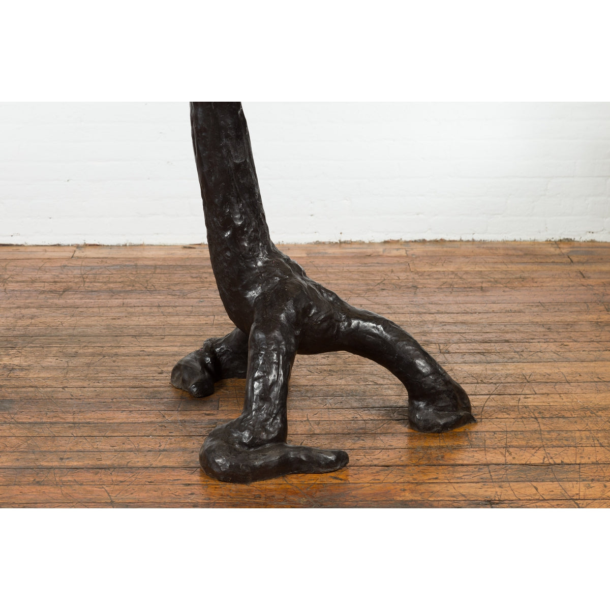 Bronze Statue of an Eagle Perched on a Branch with Gold and Silver Highlights-14. Asian & Chinese Furniture, Art, Antiques, Vintage Home Décor for sale at FEA Home