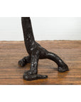 Bronze Statue of an Eagle Perched on a Branch with Gold and Silver Highlights-14. Asian & Chinese Furniture, Art, Antiques, Vintage Home Décor for sale at FEA Home