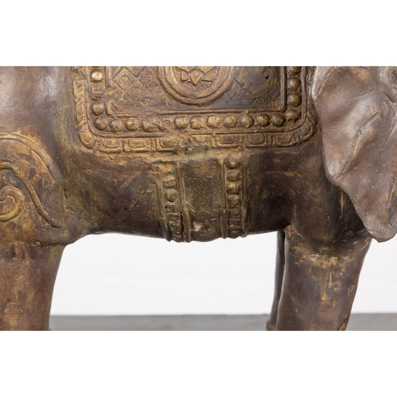 Vintage Copper Elephant Stand-RG1697-12. Asian & Chinese Furniture, Art, Antiques, Vintage Home Décor for sale at FEA Home