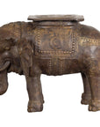 Vintage Copper Elephant Stand-1. Asian & Chinese Furniture, Art, Antiques, Vintage Home Décor for sale at FEA Home