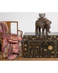 Vintage Copper Elephant Stand-3. Asian & Chinese Furniture, Art, Antiques, Vintage Home Décor for sale at FEA Home
