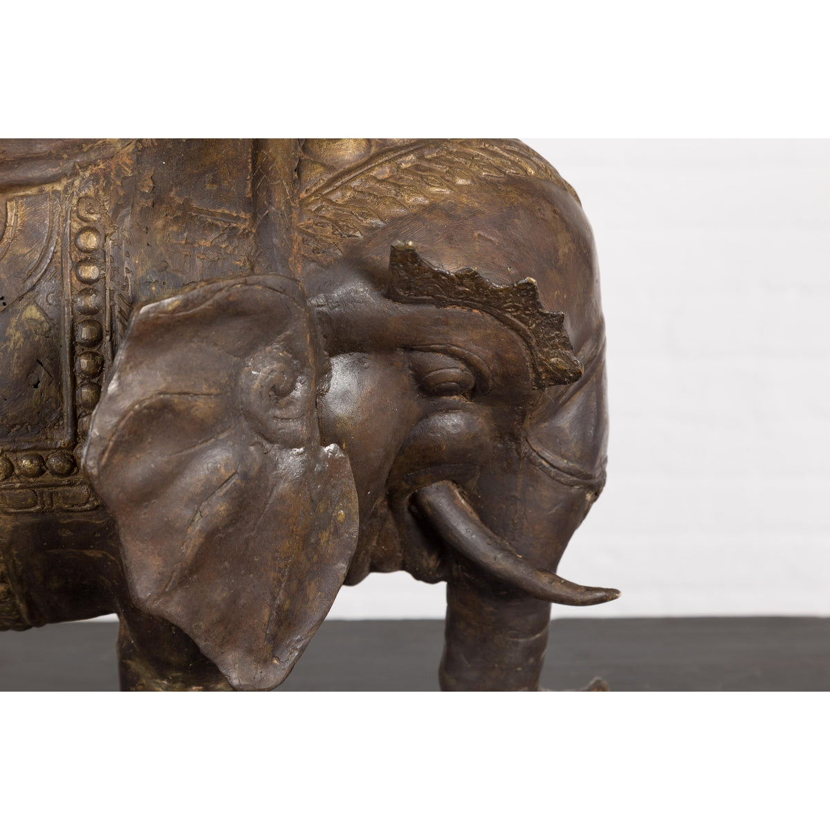 Vintage Copper Elephant Stand-8. Asian & Chinese Furniture, Art, Antiques, Vintage Home Décor for sale at FEA Home